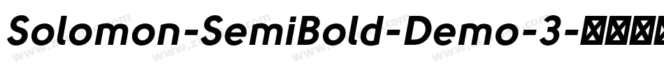Solomon-SemiBold-Demo-3字体转换