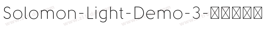 Solomon-Light-Demo-3字体转换