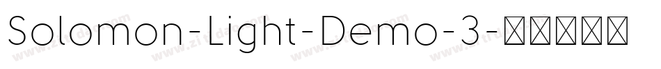 Solomon-Light-Demo-3字体转换