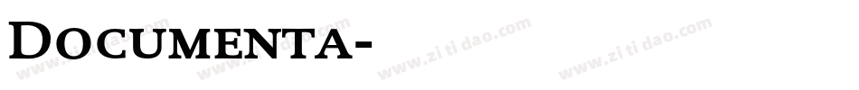 Documenta字体转换