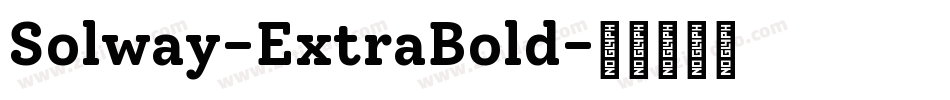 Solway-ExtraBold字体转换