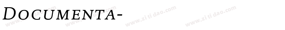 Documenta字体转换