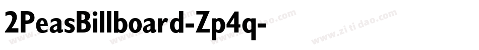 2PeasBillboard-Zp4q字体转换