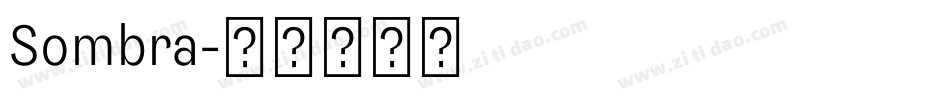 Sombra字体转换