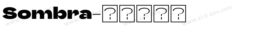 Sombra字体转换