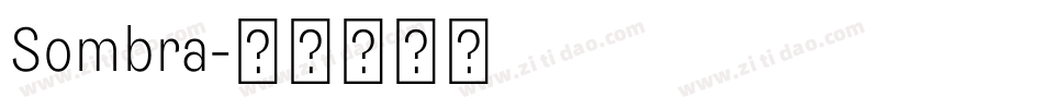 Sombra字体转换