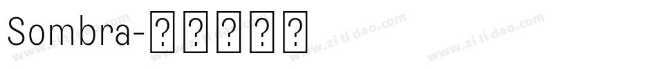 Sombra字体转换