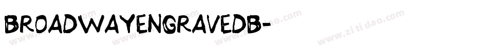 broadwayengravedb字体转换