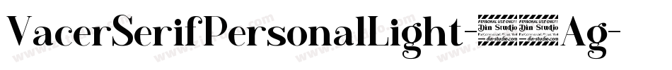 VacerSerifPersonalLight-66Ag字体转换