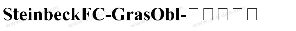 SteinbeckFC-GrasObl字体转换