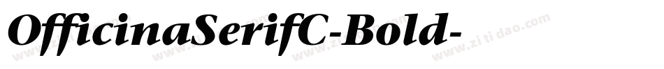 OfficinaSerifC-Bold字体转换