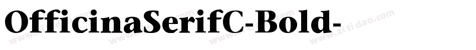OfficinaSerifC-Bold字体转换