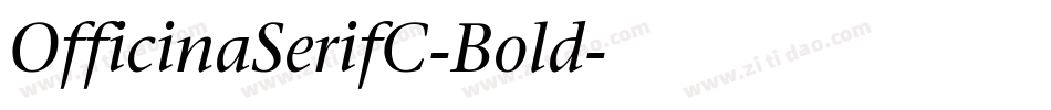 OfficinaSerifC-Bold字体转换