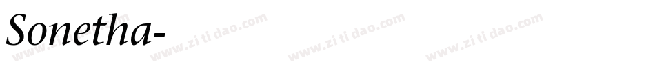 Sonetha字体转换