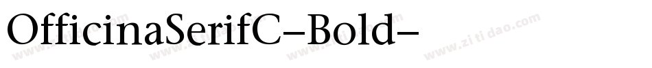 OfficinaSerifC-Bold字体转换