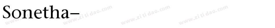 Sonetha字体转换