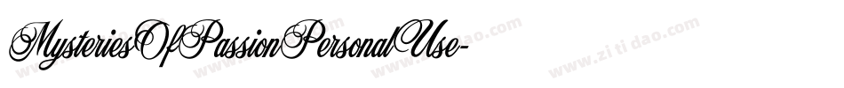 MysteriesOfPassionPersonalUse-YzX5o字体转换