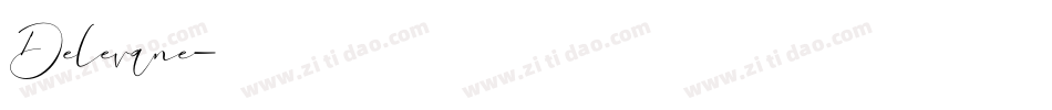 Delevane字体转换