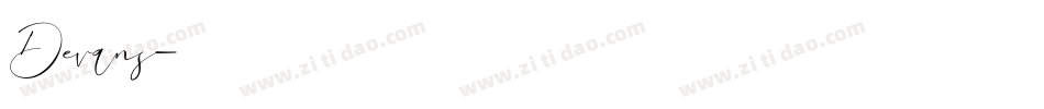 Devans字体转换