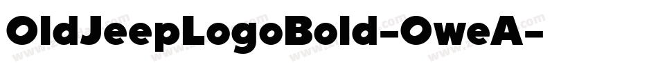 OldJeepLogoBold-OweA字体转换