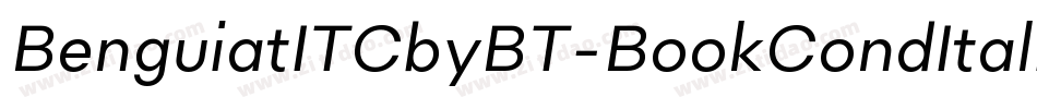 BenguiatITCbyBT-BookCondItalic字体转换