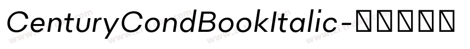 CenturyCondBookItalic字体转换