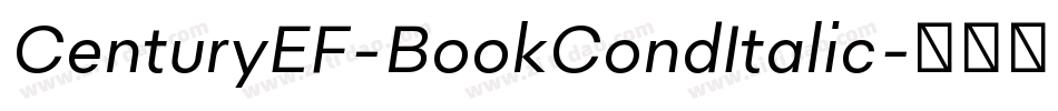CenturyEF-BookCondItalic字体转换