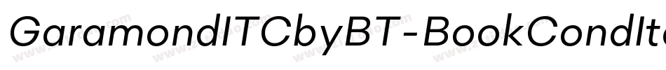 GaramondITCbyBT-BookCondItalic字体转换