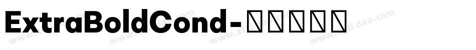 ExtraBoldCond字体转换