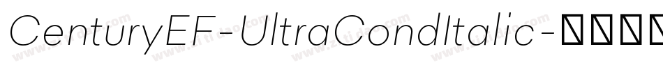 CenturyEF-UltraCondItalic字体转换