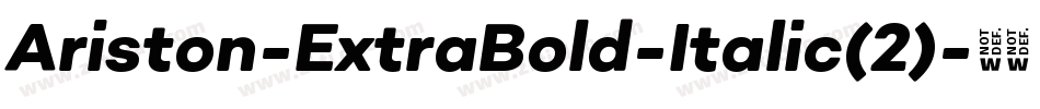 Ariston-ExtraBold-Italic(2)字体转换