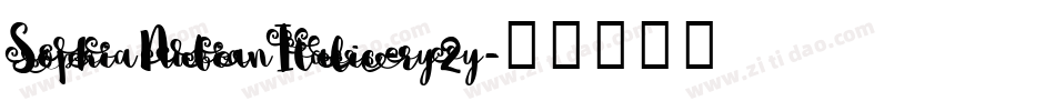 SophiaNubianItalic-ry2y字体转换