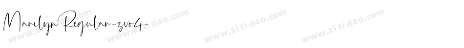 MarilynRegular-zvo4字体转换