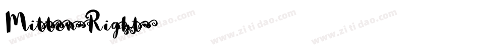 Mitten-Right字体转换
