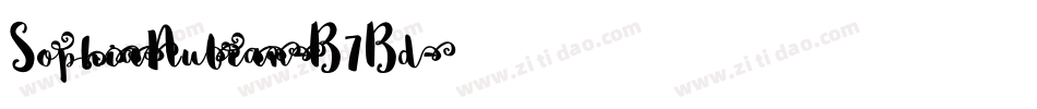 SophiaNubian-B7Bd字体转换