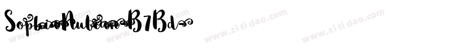 SophiaNubian-B7Bd字体转换