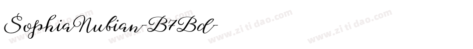 SophiaNubian-B7Bd字体转换