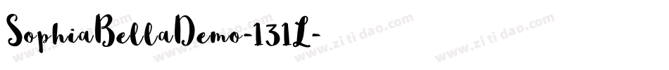 SophiaBellaDemo-131L字体转换