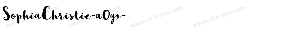 SophiaChristie-a0yx字体转换