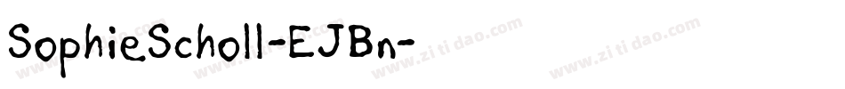 SophieScholl-EJBn字体转换