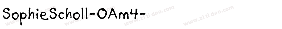 SophieScholl-OAm4字体转换
