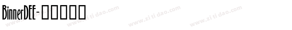 BinnerDEE字体转换