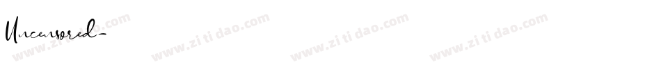 Uncensored字体转换