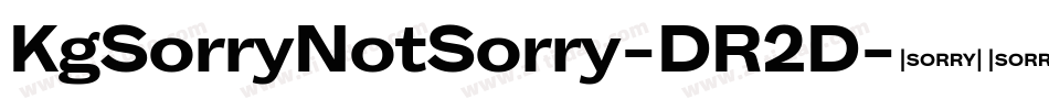 KgSorryNotSorry-DR2D字体转换