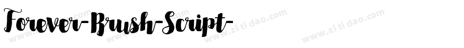 Forever-Brush-Script字体转换