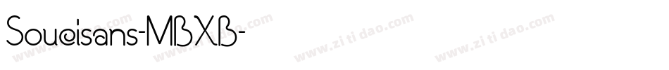 Soucisans-MBXB字体转换