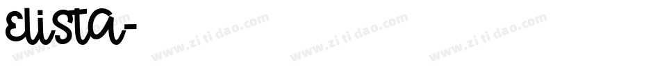 elista字体转换