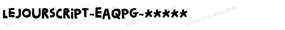 LeJourScript-Eaqpg字体转换