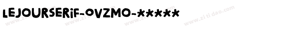 LeJourSerif-OVZMo字体转换