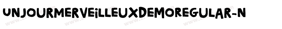 UnJourMerveilleuxDemoRegular-nRvag字体转换